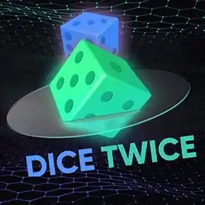 Dice Twice online game logo by Turbo Games on spinsofglorycasino.at