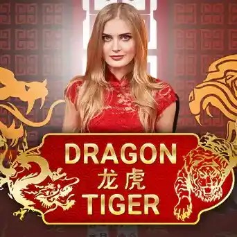 Dragon Tiger game by Evolution – logo hosted on SpinsofGlory Casino