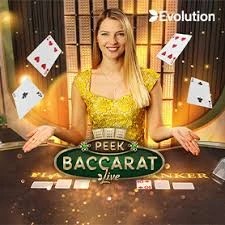 Peek Baccarat logo – Live Dealer by Evolution at SpinsofGlory Casino