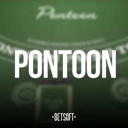 Pontoon logo by Betsoft Gaming at SpinsofGlory Casino
