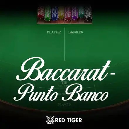 Punto Banco slot icon by Red Tiger Gaming, available at SpinsofGlory Casino