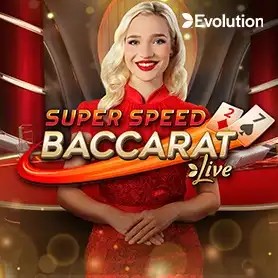 Play the Super Speed Baccarat slot by Evolution on SpinsofGlory Casino